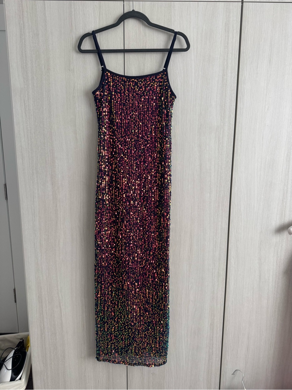 wild fable Multicolor Sequin Slip Maxi Dress Sz S NWOT